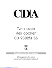 Cda CD 9302/3 SS User Operating Instructions Manual