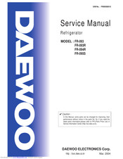 Daewoo FR-093 Service Manual