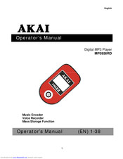 Akai MP5956RD Operator's Manual