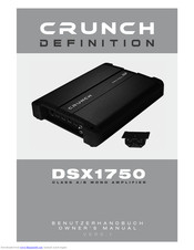 Crunch Definition DSX1750 Owner's Manual