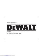 DeWalt DC300-XE Instruction Manual