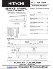 Hitachi RAS-60YH5 Service Manual