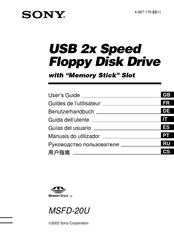 Sony MSFD-20U User Manual