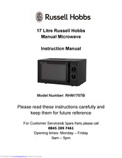 Russell Hobbs RHM1707B Instruction Manual