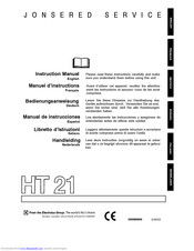 Jonsered HT21 Instruction Manual