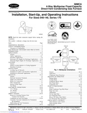 Carrier 58MCA Installation, Start-Up, And Operating Instructions Manual
