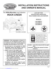 White Mountain Rock Creek LSU18RR-2 Installation Instructions And Owner's Manual