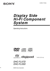 Sony DHC-FLX5D Operating Instructions Manual