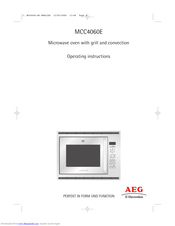 AEG Electrolux MCC4060E Operating Instructions Manual