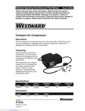 Westward 3JR69A Operating Instructions And Parts Manual