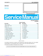 AOC LE32W037M Service Manual