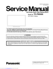 Panasonic TC-P50X60 Service Manual