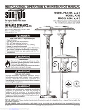 SunGlo PSA 265E Installation, Operation & Maintenance Manual