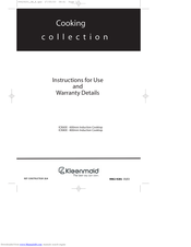Kleenmaid ICK80X Instructions For Use Manual