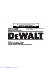 DeWalt DC351 Instruction Manual