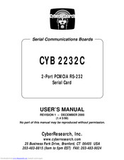 CyberResearch CYB 2232C User Manual