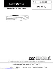 Hitachi DV-W1U Service Manual