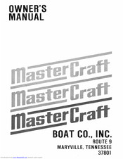 MasterCraft Route 9 Owner's Manual