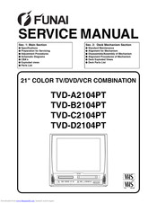 FUNAI TVD-D2104PT Service Manual