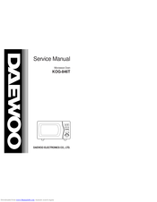 Daewoo KOG-846T Service Manual