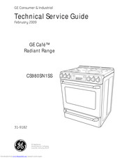 Ge Café CS980SN1SS Technical Service Manual