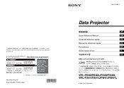 Sony HDMI VPL-FX41L Quick Reference Manual