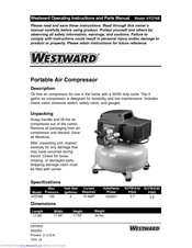 Westward 4YD76B Operating Instructions And Parts Manual