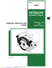 Hitachi C 6DC2 Technical And Service Manual