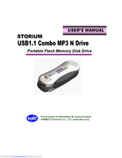 HANBiT Electronics STORiUM USB1.1 Combo MP3 N Drive User Manual