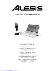 Alesis USB MICROPHONE PODCASTING KIT Reference Manual