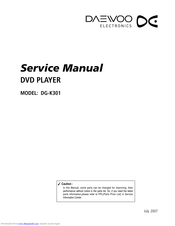 Daewoo DG-K301 Service Manual