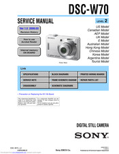 Sony Cyber-shot DSC-W50 Service Manual