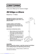 Craftsman EZ.Edge.n.Store 71.79653 Instruction Manual