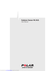 Polar Electro Cadence Sensor W.I.N.D User Manual