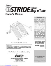 Stamina inStride Foldaway Step'n Tone Owner's Manual