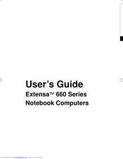 Acer Extensa 660 User Manual