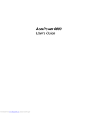 Acer Power 6000 User Manual
