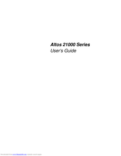 Acer Altos 21000 Series User Manual