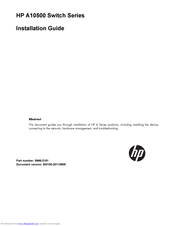 HP A10500 Series Installation Manual
