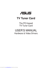 ASUS ASUS TV TUNER CARD User Manual