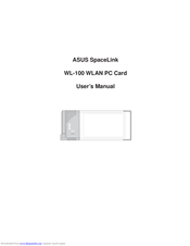 ASUS SpaceLink WL-100 User Manual