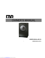 Fundamental Acoustic Research LBE 18 A Owner's Manual