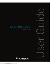 Blackberry Z30 User Manual