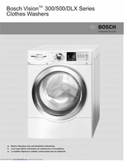 Bosch Vision 500 series Operating And Installation Instructions