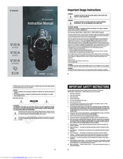 Canon Vixiz hfm300 Instruction Manual