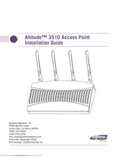 Extreme Networks Altitude 3510 Installation Manual