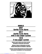 Gorilla 8017 Instructions Manual