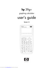 HP 39g+ User Manual