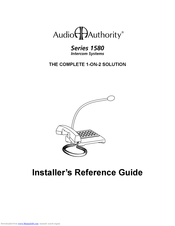 Audio Authority 1583 Installer's Reference Manual