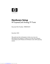 HP ExpressCard Analog Hardware Setup Manual